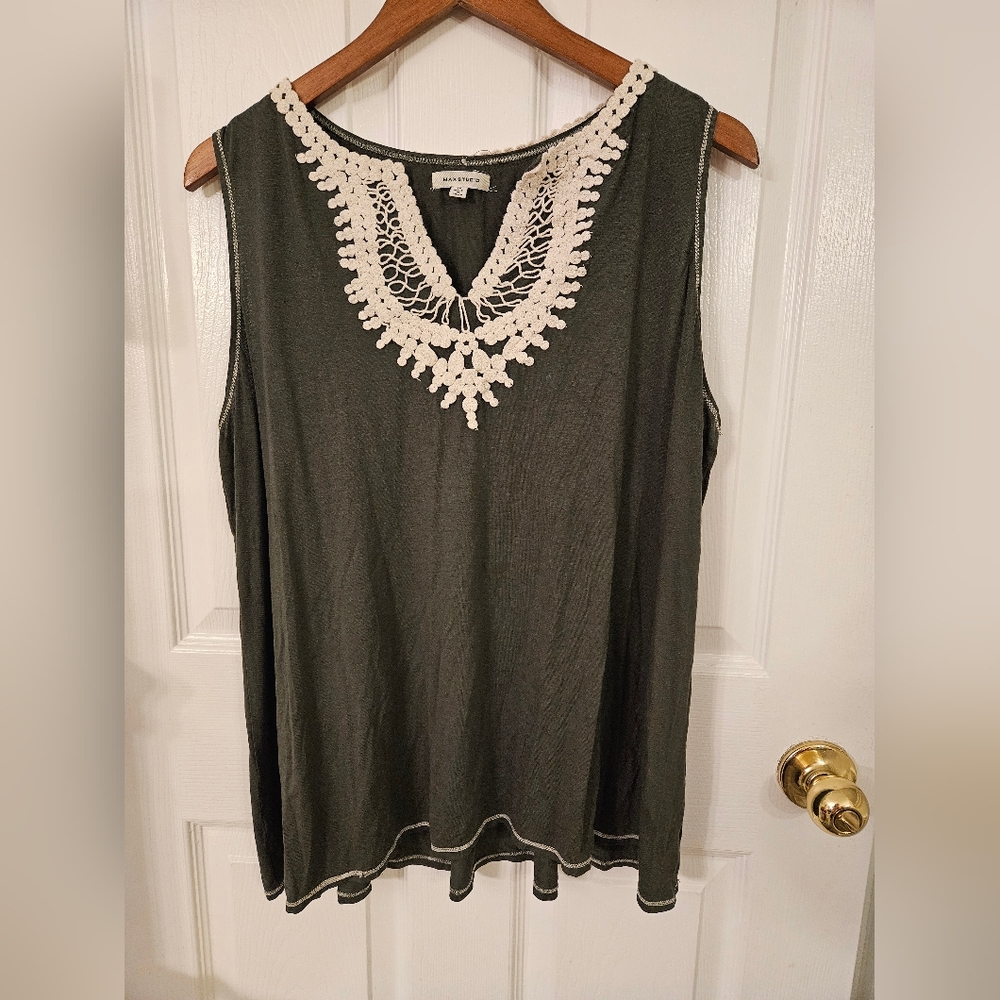 Max Studio top, sz 1X